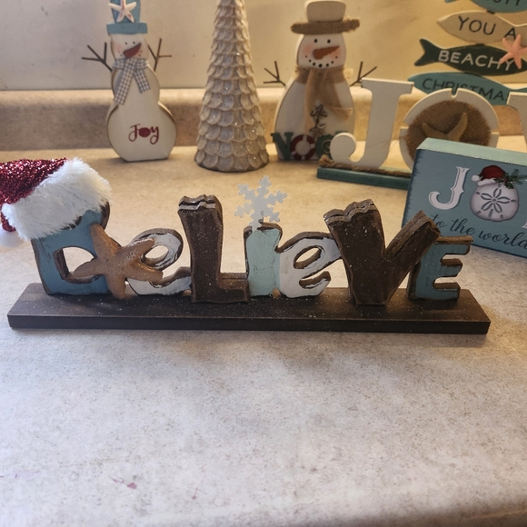 11 Pc Coastal Christmas Home Accent Set - Blue and White - Picture 7 of 16